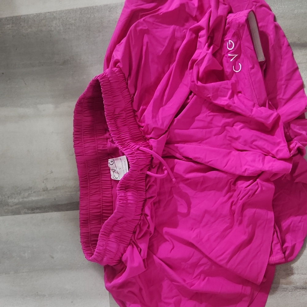 CVG pink flowy shorts size small